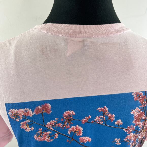 H&M DIVIDED Pink 'Mon Rayon de Soleil" Top Short Sleeves Crewneck Size XS - Picture 9 of 10